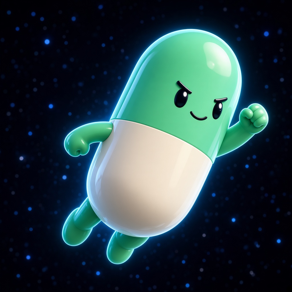 The Pump Accelerationism capsule, mint and cream, fist raised